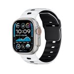 Dual-Color Mecha Armor Silicone Watch Band, For Apple Watch 46mm / 49mm / 45mm / 44mm