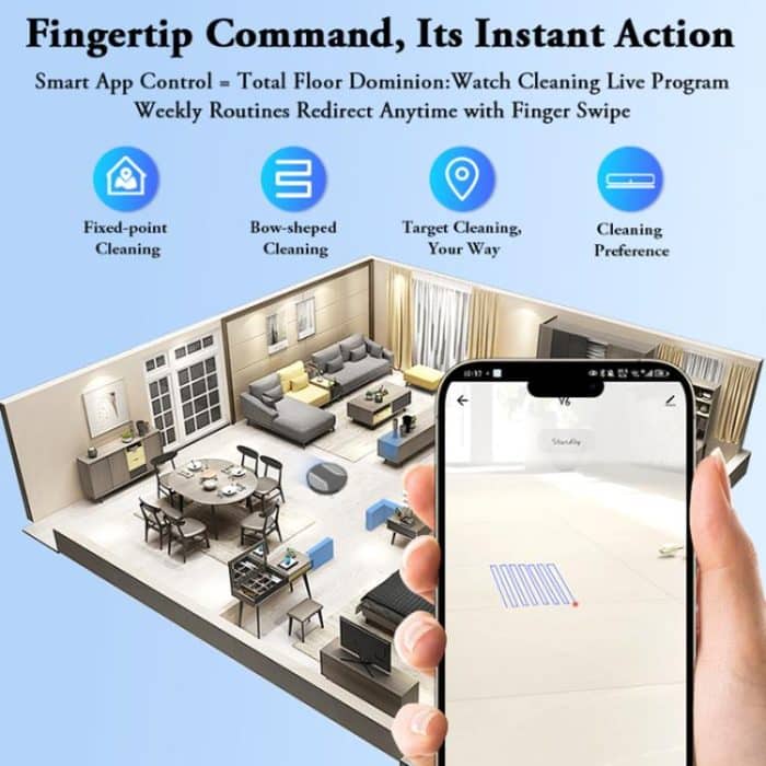 V6 Sweeping Mopping Suction 3 in 1 Automatic Charging Sweeping Robot, V6 – Bild 7