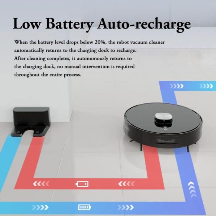 V8 Intelligent Automatic Recharging Sweeping Mopping Suction Robot, V8 – Bild 5