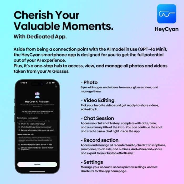 Zeblaze Eyewear AI Shooting Glasses Open-ear Audio AI Assistance – Bild 11