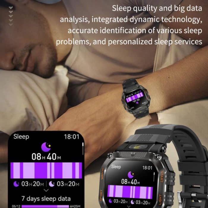 HT34 1.75 inch IPS Screen 3ATM Outdoor Sports BT Smart Watch – Bild 12