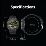 HT34 1.75 inch IPS Screen 3ATM Outdoor Sports BT Smart Watch – Bild 14