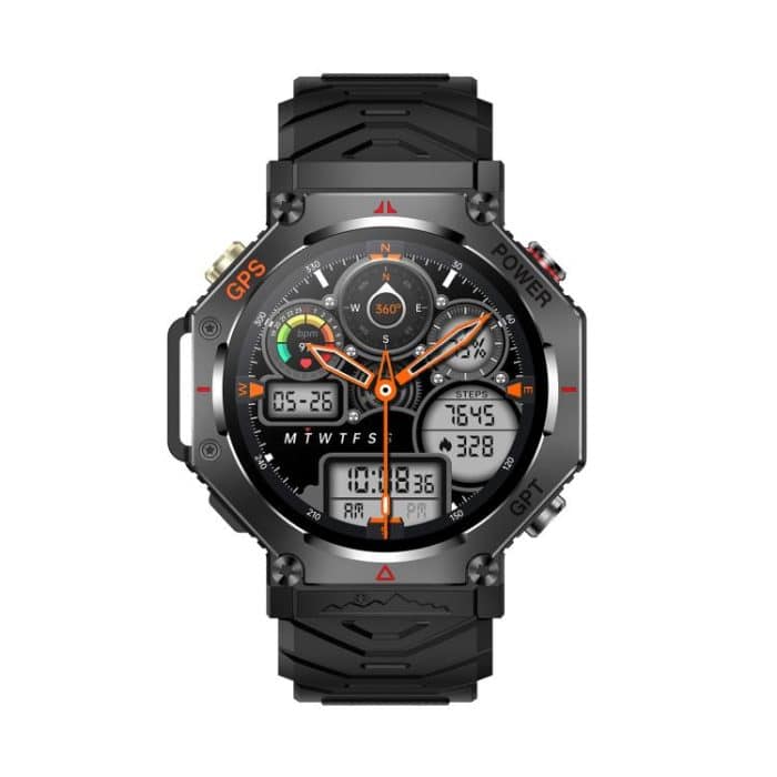 KC91 1.39 inch IPS Screen 3ATM Outdoor GPS Smart Watch with Flashlight – Bild 17