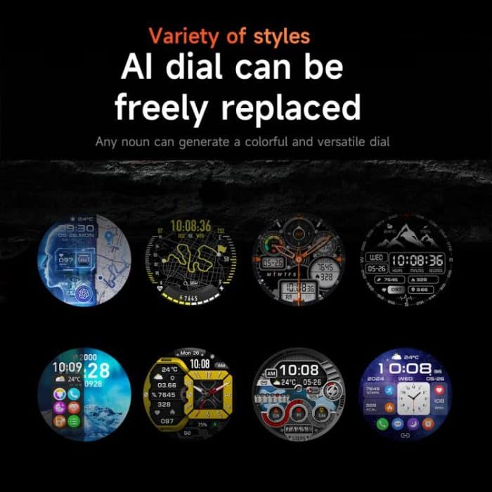 KC91 1.39 inch IPS Screen 3ATM Outdoor GPS Smart Watch with Flashlight – Bild 7