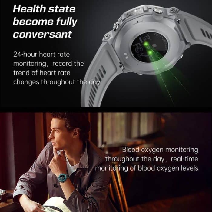 KT85 1.43 inch Screen 5ATM Outdoor Sports Smart Watch with Strong Flashlight – Bild 12