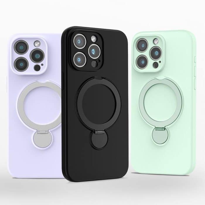 Liquid Silicone MagSafe Holder Phone Case, For iPhone 16 Pro Max, For iPhone 16 Pro – Bild 2