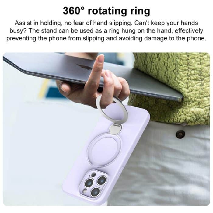 Liquid Silicone MagSafe Holder Phone Case, For iPhone 16, For iPhone 15 Pro Max – Bild 6