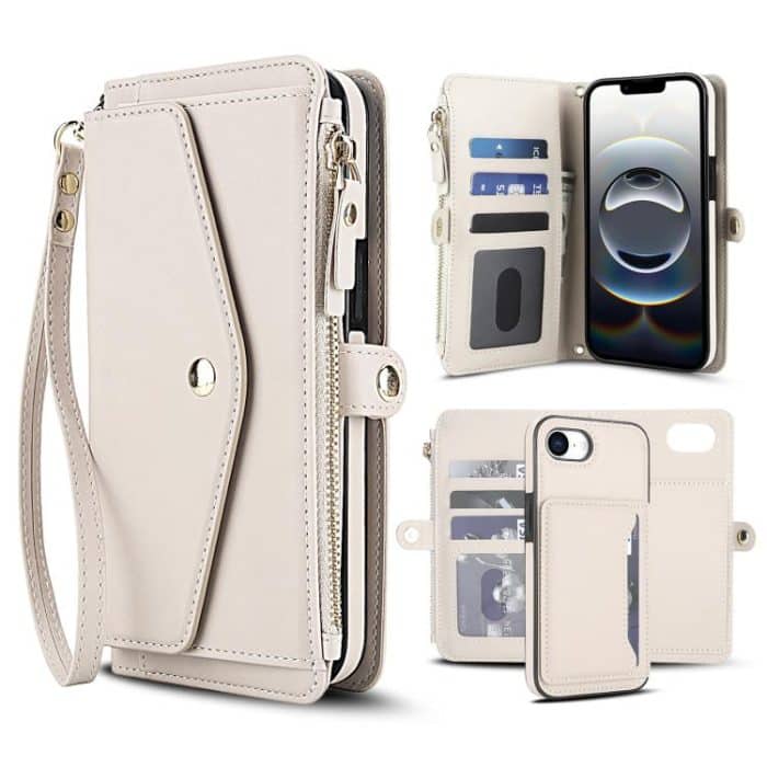 Multifunctional Wallet Detachable Leather Phone Case with Lanyard, For iPhone 16e, For iPhone 16 Pro Max, For iPhone 16 Pro, For iPhone 16 Plus – Bild 1