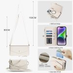 Multifunctional Wallet Detachable Leather Phone Case with Lanyard, For iPhone 15, For iPhone 14 Plus, For iPhone 14, For iPhone 14 Pro – Bild 7