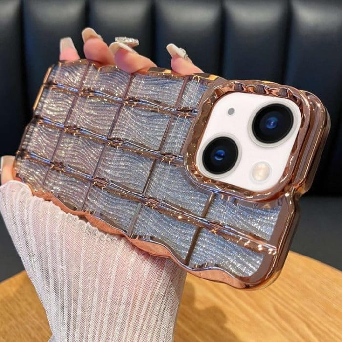 EDA008186609A.jpg Wavy Texture Water Ripples Glitter Paper TPU Phone Case, For iPhone 15 Pro Max, For iPhone 15 Pro, For iPhone 15 Plus, For iPhone 15 – Bild 1