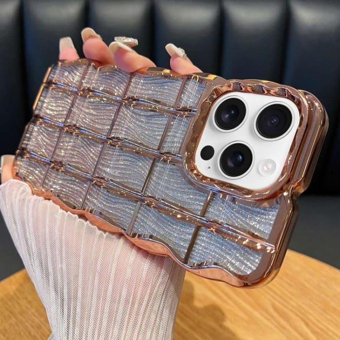 EDA008186619A.jpg Wavy Texture Water Ripples Glitter Paper TPU Phone Case, For iPhone 16 Pro Max, For iPhone 16 Pro, For iPhone 16 Plus, For iPhone 16 – Bild 1