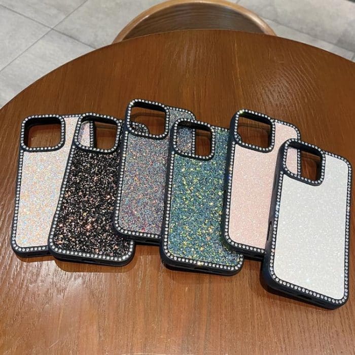 Diamond Glitter Shiny Surface TPU Phone Case, For iPhone 15 Pro Max, For iPhone 15 Pro, For iPhone 15, For iPhone 14 – Bild 2
