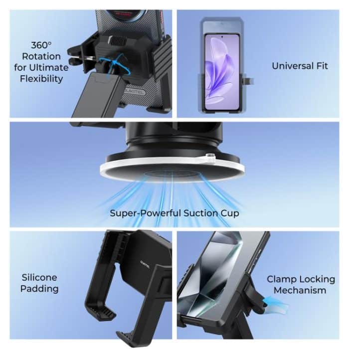 OUKITEL 360 Degree Rotating Adjustable Bicycle Phone Mount Holder – Bild 3