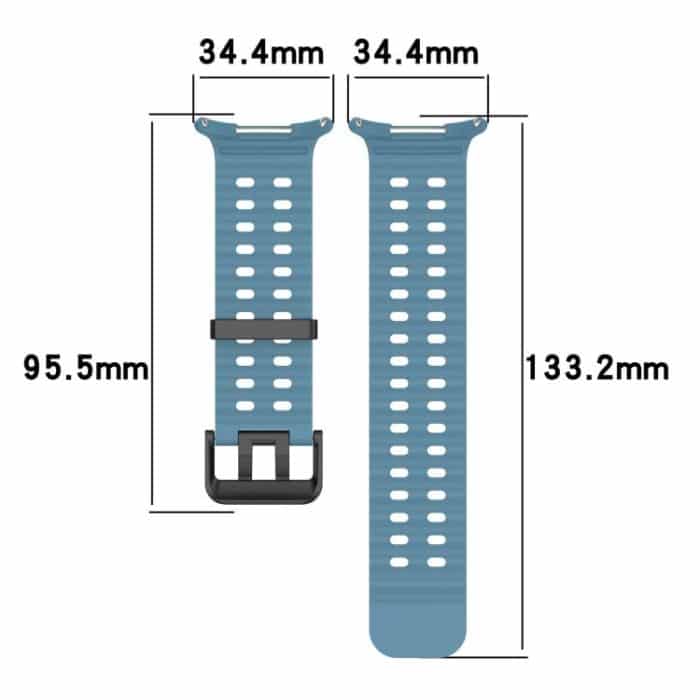 Dual-row Holes Silicone Watch Band with TPU Case, For Samsung Galaxy Watch Ultra 47mm / Ultra 2025 – Bild 4