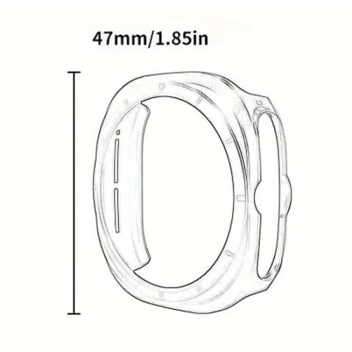 Dual-row Holes Silicone Watch Band with TPU Case, For Samsung Galaxy Watch Ultra 47mm / Ultra 2025 – Bild 5