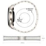 Curved I-shaped HW Buckle Titanium Alloy Watch Band, For Huawei Watch 4 – Bild 2