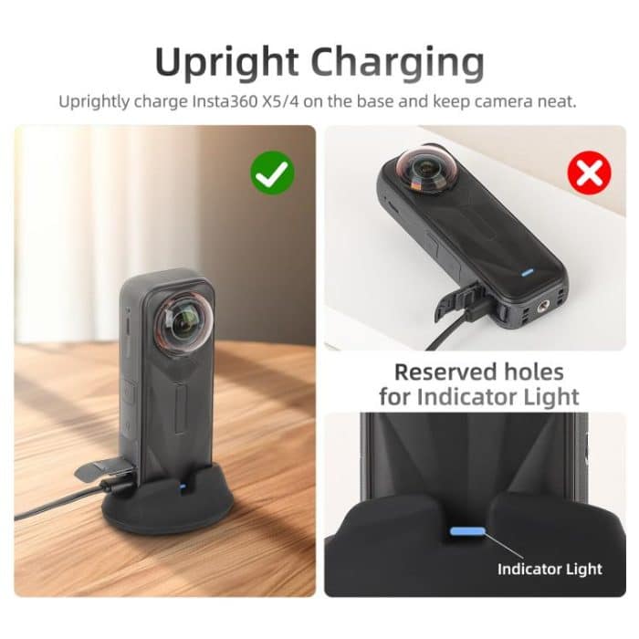 For Insta360 X5 / X4 Sunnylife Silicone Stand Base, Car Base, Tabletop Base – Bild 7