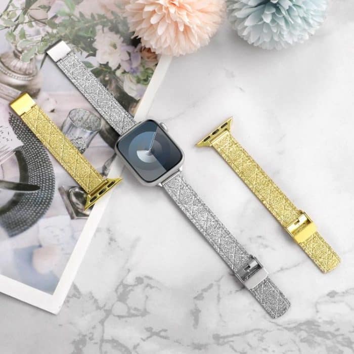 Milanese Embossed Metal Watch Band, For Apple Watch 46mm / 49mm / 45mm / 44mm, For Apple Watch 42mm / 41mm / 40mm / 38mm – Bild 5