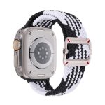 Double Loop Mechanical Buckle Nylon Braid Watch Band, For Apple Watch 46mm / 49mm / 45mm / 44mm