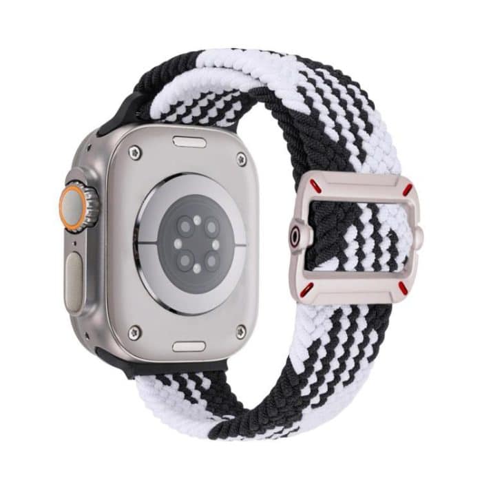 Double Loop Mechanical Buckle Nylon Braid Watch Band, For Apple Watch 42mm / 41mm / 40mm / 38mm – Bild 1
