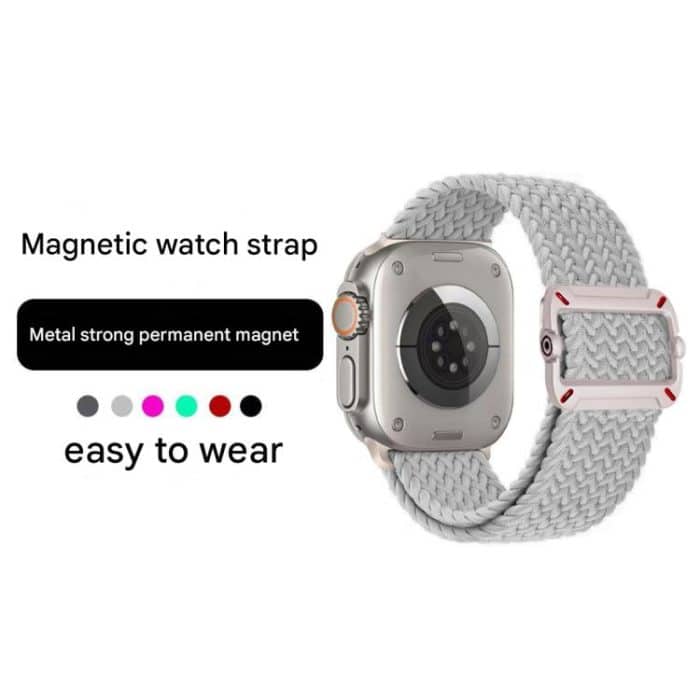 Double Loop Mechanical Buckle Nylon Braid Watch Band, For Apple Watch 42mm / 41mm / 40mm / 38mm – Bild 3