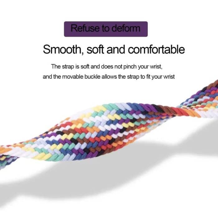 Double Loop Mechanical Buckle Nylon Braid Watch Band, For Apple Watch 42mm / 41mm / 40mm / 38mm – Bild 4