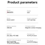 Yesido IO31 1.43 inch AMOLED Screen Smart Watch Support BT Call / Heart Rate, IO31 – Bild 12