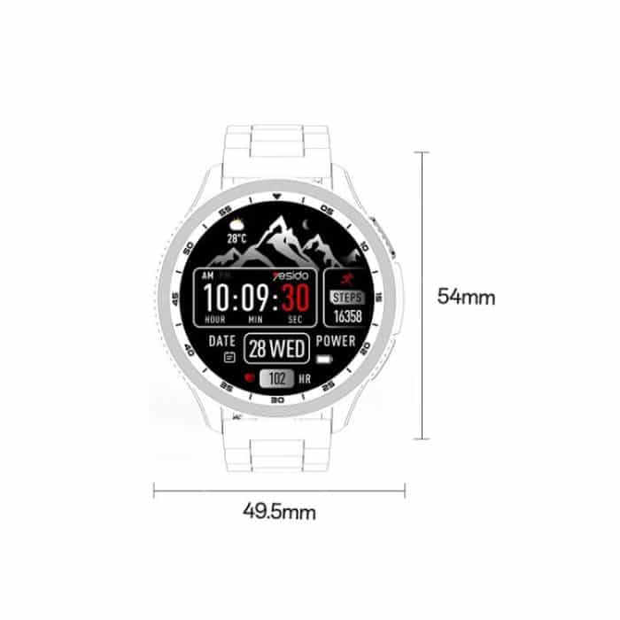 Yesido IO34 1.43 inch AMOLED Screen Metal Smart Watch Support BT Call, IO34 – Bild 12