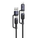 Yesido CA200 1.2m 60W USB / Type-C to Type-C / 8 Pin Fast Charging Data Cable