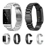 Tri-beads Flat Buckle Titanium Alloy Watch Band, For Fitbit Charge 6 / 5, For Fitbit Versa 4 / 3 / Sense / Sense 2, For Fitbit Charge 4 / 3 – Bild 2
