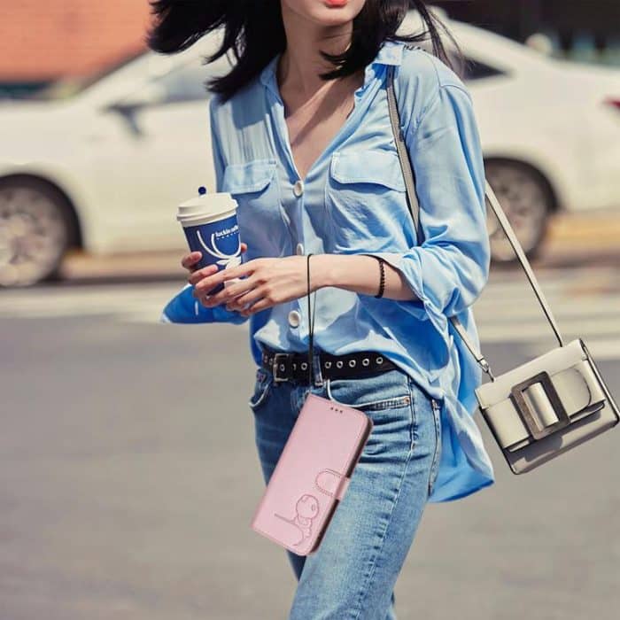 Litter Panda Embossing RFID Leather Phone Case with Lanyard, For iPhone 16e, For iPhone 16 Pro Max, For iPhone 16 Pro, For iPhone 16 Plus – Bild 9