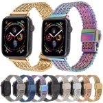 Magnetic Snap Clasp Steel Mesh Metal Watch Band, For Apple Watch 46mm / 49mm / 45mm / 44mm, For Apple Watch 42mm / 41mm / 40mm / 38mm – Bild 2