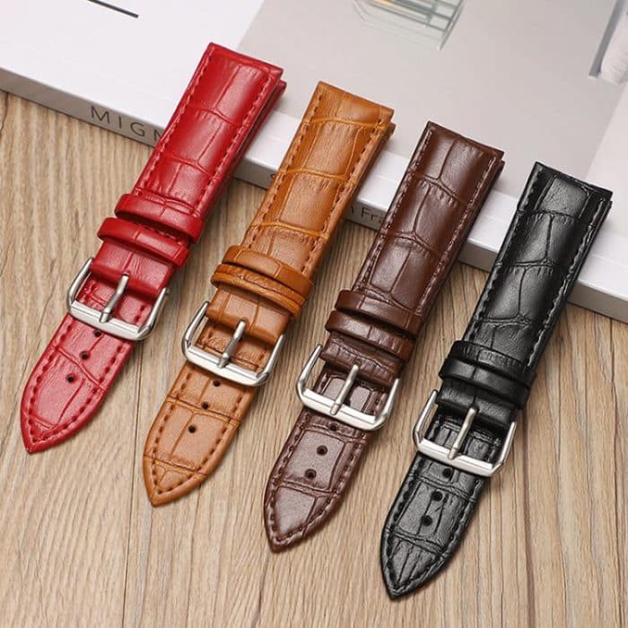 xDfind Bamboo Texture Pin Buckle Leather Watch Band, For Fitbit Charge 6 / 5 18mm, For Fitbit Inspire 3 12mm, For Fitbit Versa 4 / 3 / Sense2 / 1 20mm, For Fitbit Luxe / Special Edition 12mm, For Fitbit Inspire 2 / Ace 3 14mm... – Bild 3