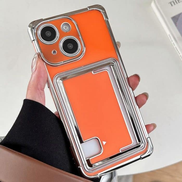 EDA008289309A.jpg Side Insert Card Slot Electroplated TPU Phone Case, For iPhone 15 Pro Max, For iPhone 15 Pro, For iPhone 15 Plus, For iPhone 15 – Bild 1