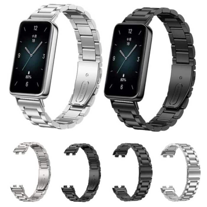 Tri-beads Flat Buckle Titanium Alloy Watch Band, For Honor Band 9 – Bild 2