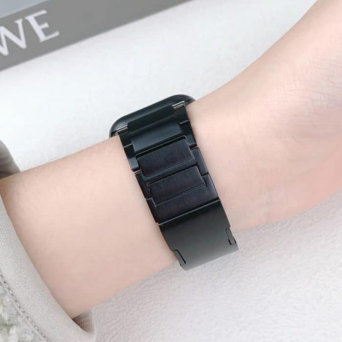 Tri-beads Side-detachable Buckle Stainless Steel Watch Band, For Apple Watch 46mm / 49mm / 45mm / 44mm, For Apple Watch 42mm / 41mm / 40mm / 38mm – Bild 8