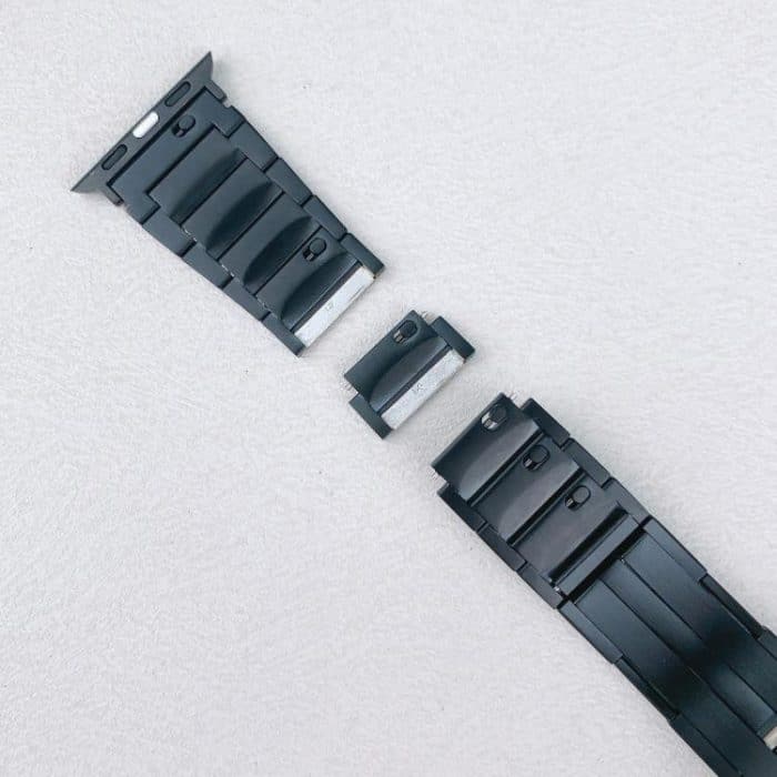 Tri-beads Side-detachable Buckle Stainless Steel Watch Band, For Apple Watch 46mm / 49mm / 45mm / 44mm, For Apple Watch 42mm / 41mm / 40mm / 38mm – Bild 5