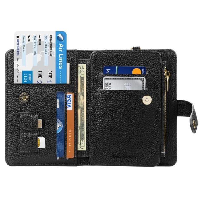 DUX DUCIS PU Leather RFID Multi-card Wallet with Lanyard – Bild 2