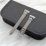 D Metal Genuine Leather Watch Band, For Fitbit Versa 3 / 4 / Sense 2 – Bild 4