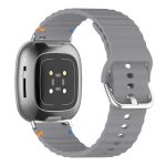 Wavy Grain Stitched Silicone Watch Band, For Fitbit Versa 3 / 4 / Sense 2 – Bild 3