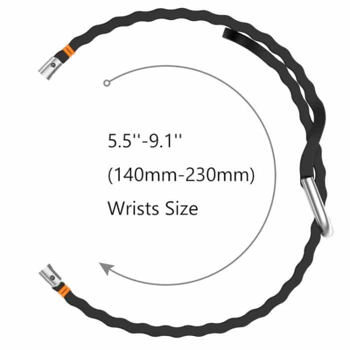 Wavy Grain Stitched Silicone Watch Band, For Fitbit Versa 3 / 4 / Sense 2 – Bild 5