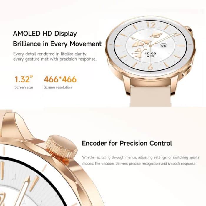 HD X2 Mini 1.32 inch AMOLED Screen Smart Watch IP68 Waterproof Support BT Call – Bild 3