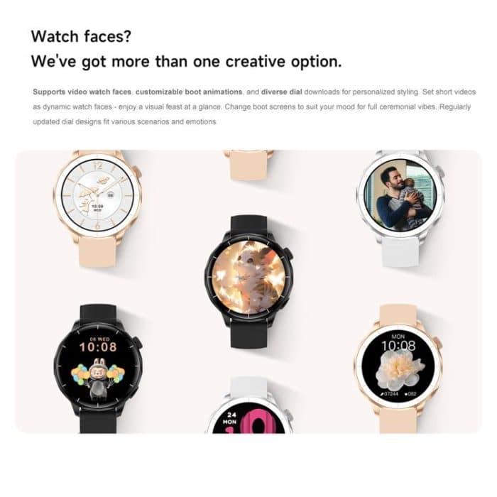 HD X2 Mini 1.32 inch AMOLED Screen Smart Watch IP68 Waterproof Support BT Call – Bild 6
