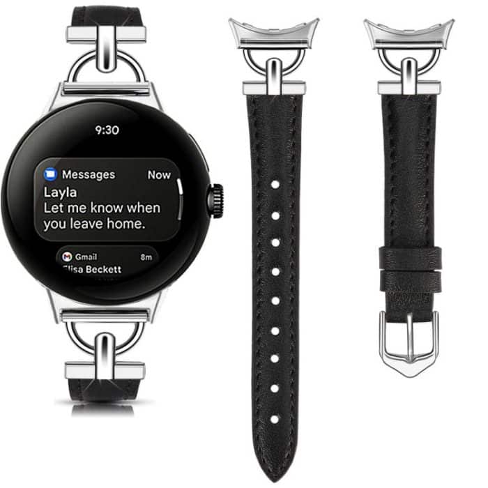 D-shaped Metal Small Waist Leather Watch Band, For Google Pixel Watch 3 45mm, For Google Pixel Watch 1 / 2 / 3 41mm – Bild 6