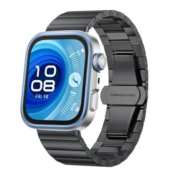 Bamboo Stainless Steel Watch Band, For Huawei Watch Fit 4 / 4 Pro / 3 – Bild 1