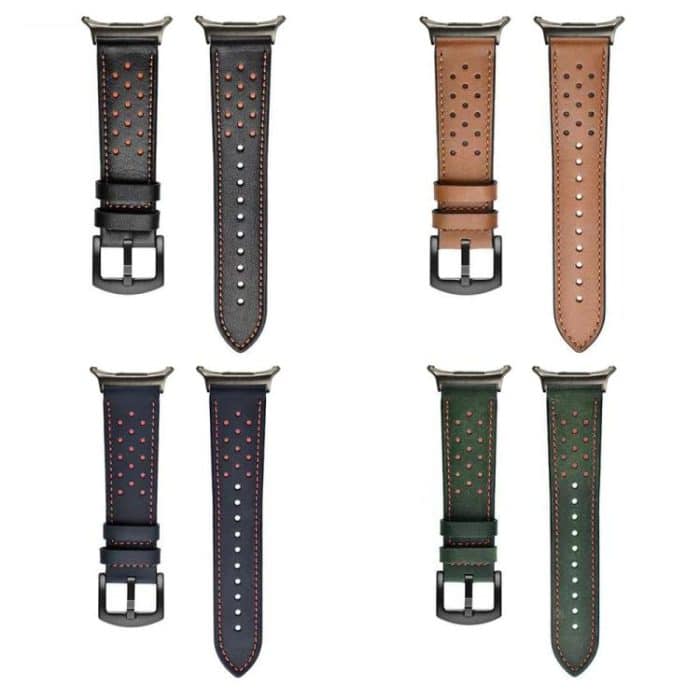 Hole Retro Leather Watch Band, For Samsung Galaxy Watch Ultra 47mm / Ultra 2025 – Bild 3