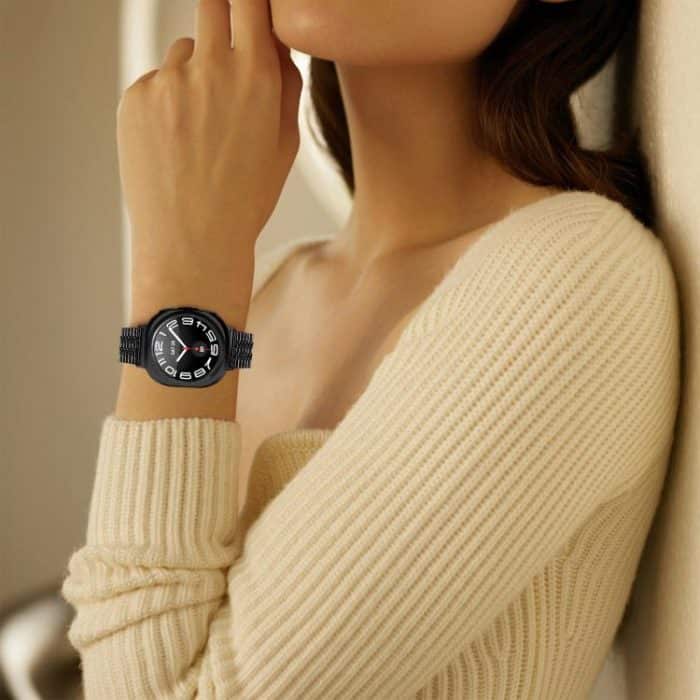 Turtle Buckle Five Beads Stainless Steel Watch Band, For Samsung Galaxy Watch Ultra 47mm / Ultra 2025 – Bild 6