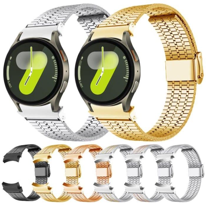 Seven Beads Buckle Stainless Steel Watch Band, For Samsung Galaxy Watch 7 / 6 / 5 / 4 – Bild 2