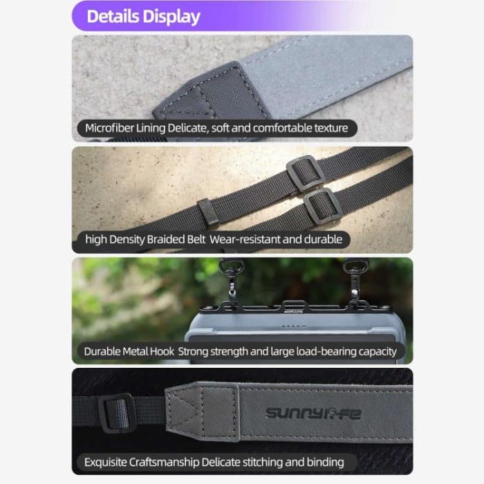 Sunnylife GS013 Multi-Purpose Lanyard with CNC Aluminum Buckle, For DJI RC Pro 2 – Bild 8