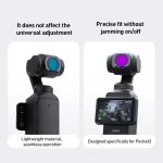Für DJI Osmo Pocket 3 Kameraobjektivfilter, 0.72X Wide Lens, Black Mist 1/4, ND8, NIGHT, UV, Adjustable CPL, VND1-5, VND6-10, Adjustable STAR – Bild 5